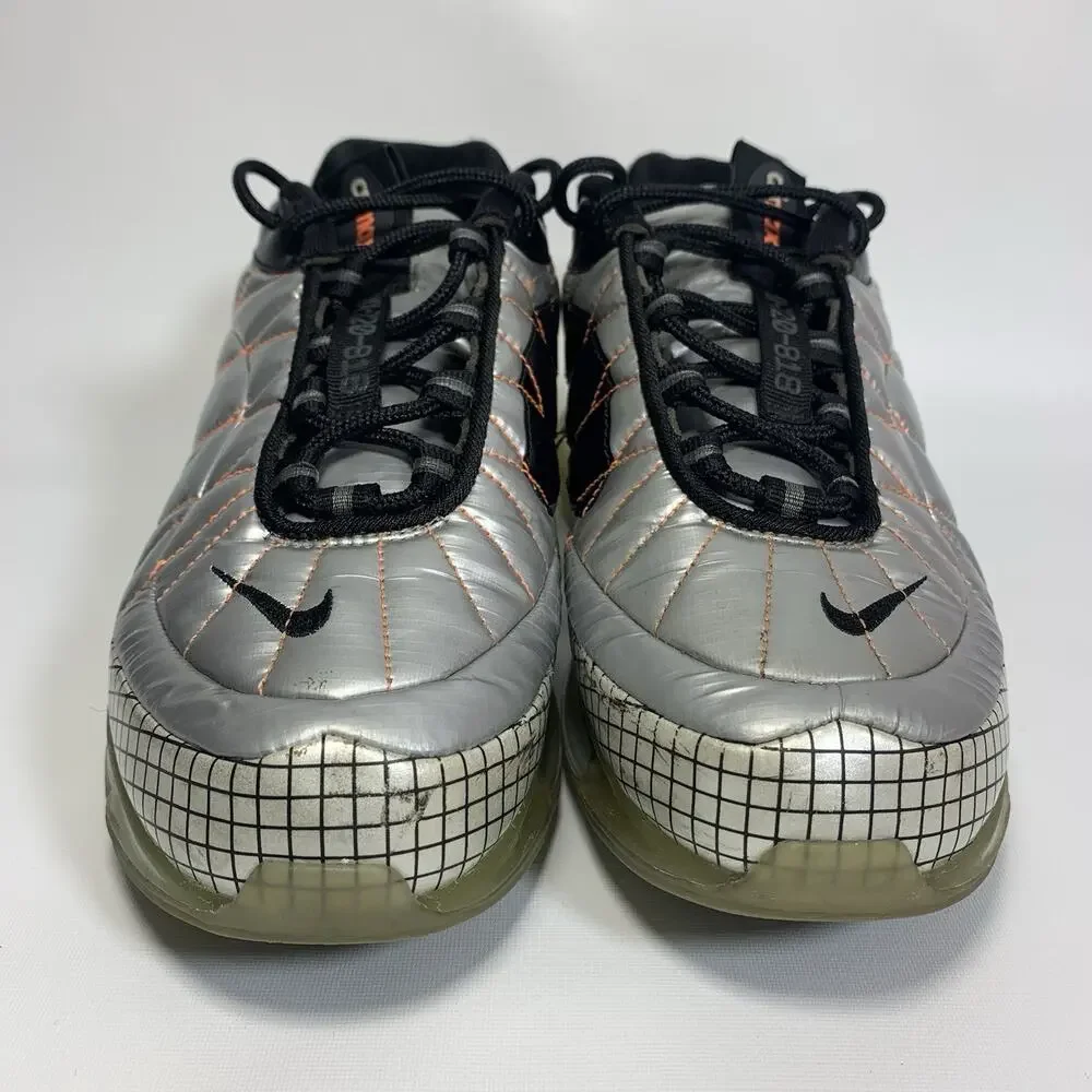 Nike Air Max MX 720-818 BV5841-001 Mens Size 8 Silver Black No Insoles